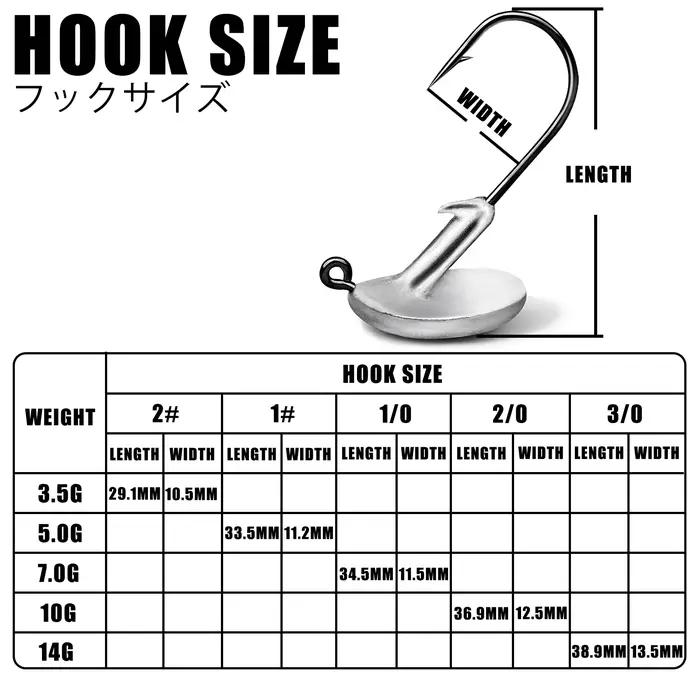 Nouveau Jig tête crochets gobelet Ajing pour ver souple leurre basse poisson Pesca marchandises 3.5-