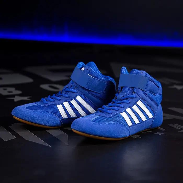 GINGPAI chaussures de lutte d'entraînement hommes femmes chaussures de boxe de Fitness maille respir