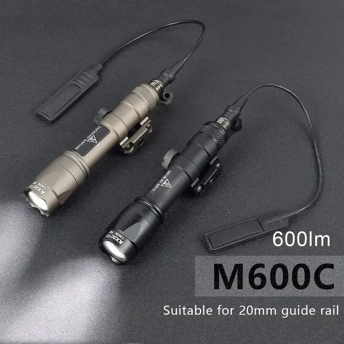 Surefir lampe de poche tactique M300 M600 M600C Scout lumière avec double fonction pressostat 600 Lu