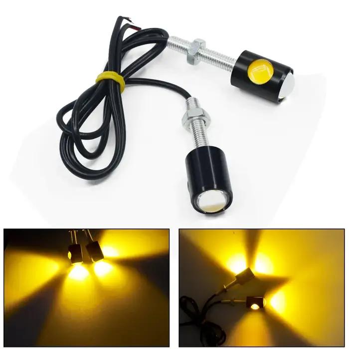 Lampe de signalisation LED universelle pour moto, lumière de plaque de planificateur de numéro de vo