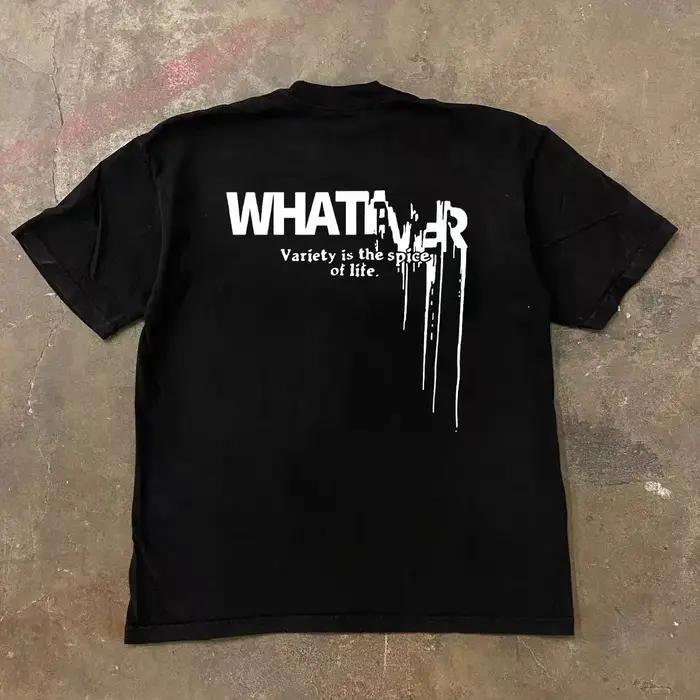 T-shirt Homme Grande Taille Style Urbain Tendance Été Manches Courtes Col Rond Ample Décontracté Haut Vêtement Masculin