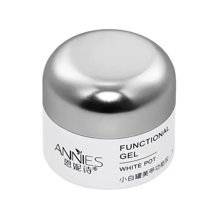 Gel UV blanc clair pour ongles, MSI souple 3D, PVC solide carapulé, manucure, marijuana faisant sail