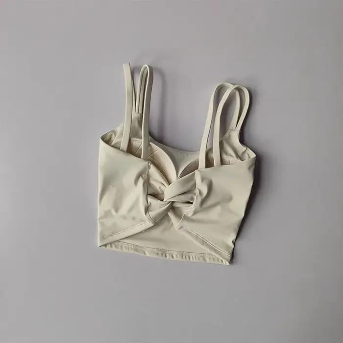 Femmes soutiens-gorge de Sport haut de Fitness lingerie Sexy Push Up coussin fixe soutien-gorge de Y