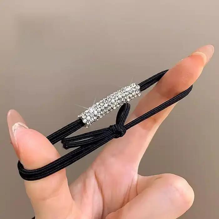 Attaches à cheveux en strass, 10 pièces, corde à cheveux haute élasticité, accessoires pour cheveux