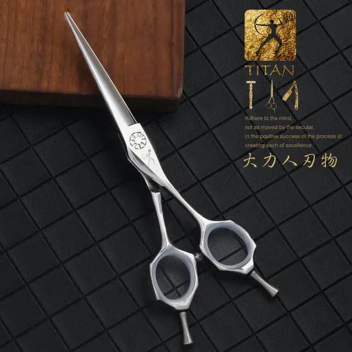 Titan-Ciseaux de cheveux professionnels tranchants faits à la main en acier inoxydable, salon de coi
