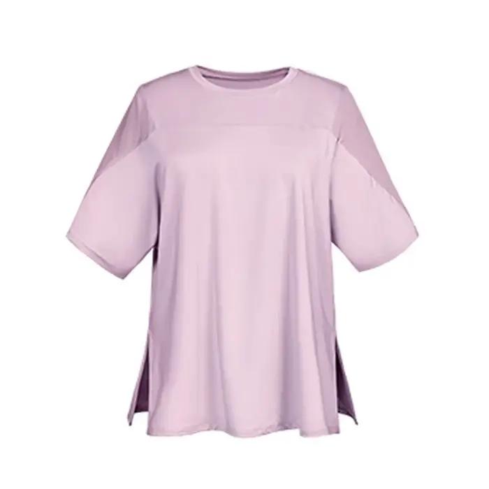 T-Shirt de Yoga pour femmes, séchage rapide, haut d'entraînement d'été, gymnastique, course à pied,