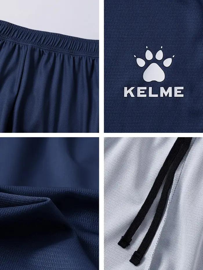 Shorts de football pour hommes Kelme, shorts de sport respirants pour étudiants, pantalons de course
