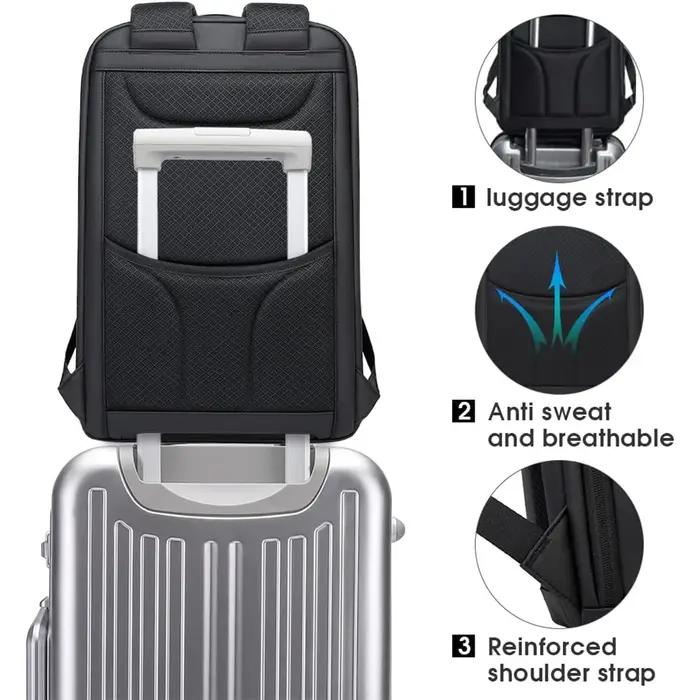 BANGE affaires sacs à dos ordinateur portable 15.6 pouces multifonctionnel étanche grande capacité t