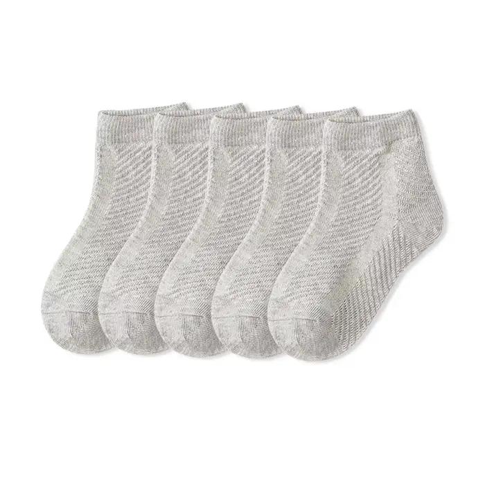 Enfants coton chaussettes été mince respirant tricot maille doux solide blanc mode garçon fille bébé