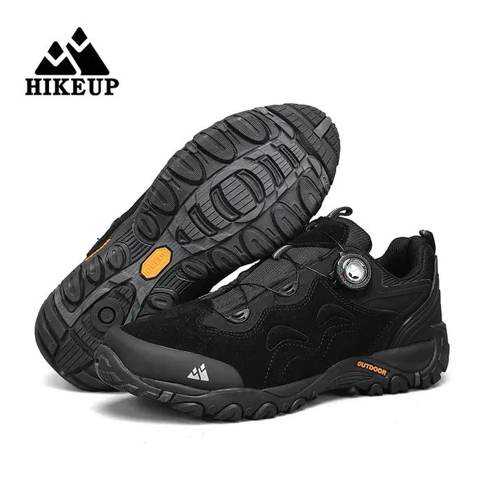 HIKEUP-chaussures en cuir pour hommes, chaussures de randonnée en plein air, baskets de Trekking tou