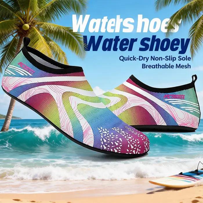 Chaussures aquatiques pour femmes et hommes, chaussettes aquatiques pieds nus pour le yoga, l'intéri