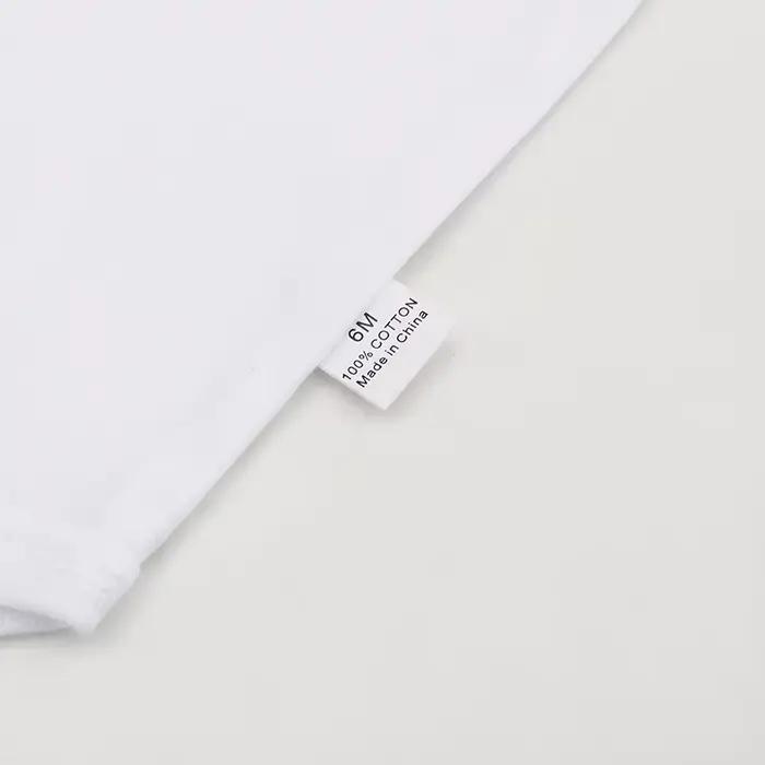 Body à manches longues pour bébé, 3/8 pièces/lot, 100% coton, blanc uni, barboteuse pour nouveau-né,