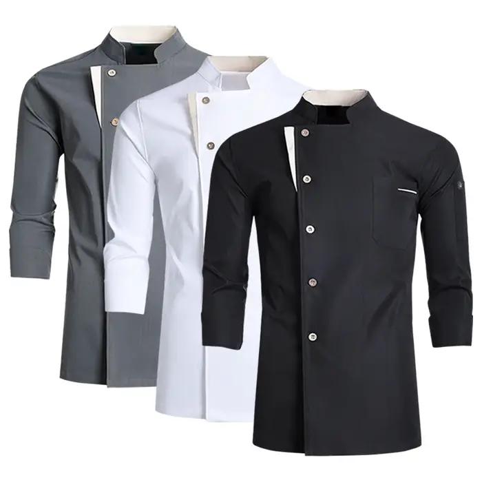 Uniforme de chef professionnel veste de cuisine alimentaire pour automne hiver vêtements de travail pour serveur restaurant occasions spéciales
