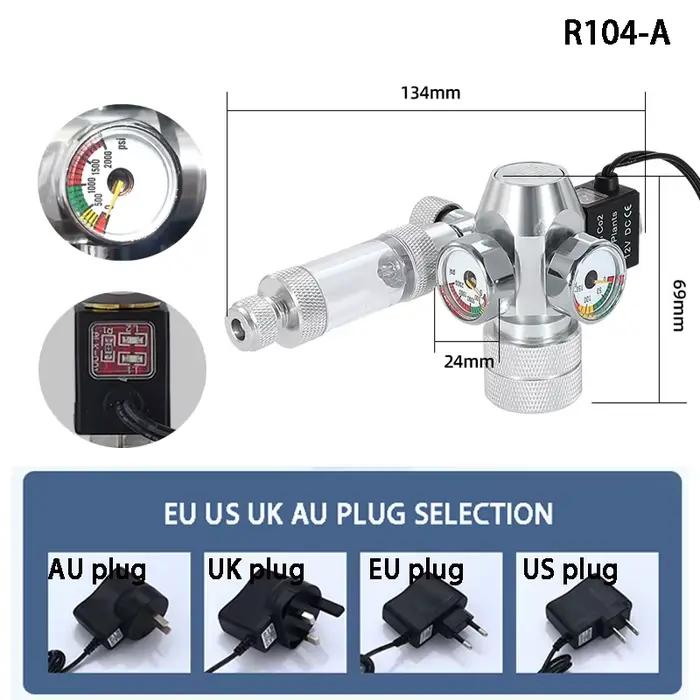 Nouveau régulateur de CO2 d'aquarium à monter soi-même, vanne électromagnétique, compteur de bulles,