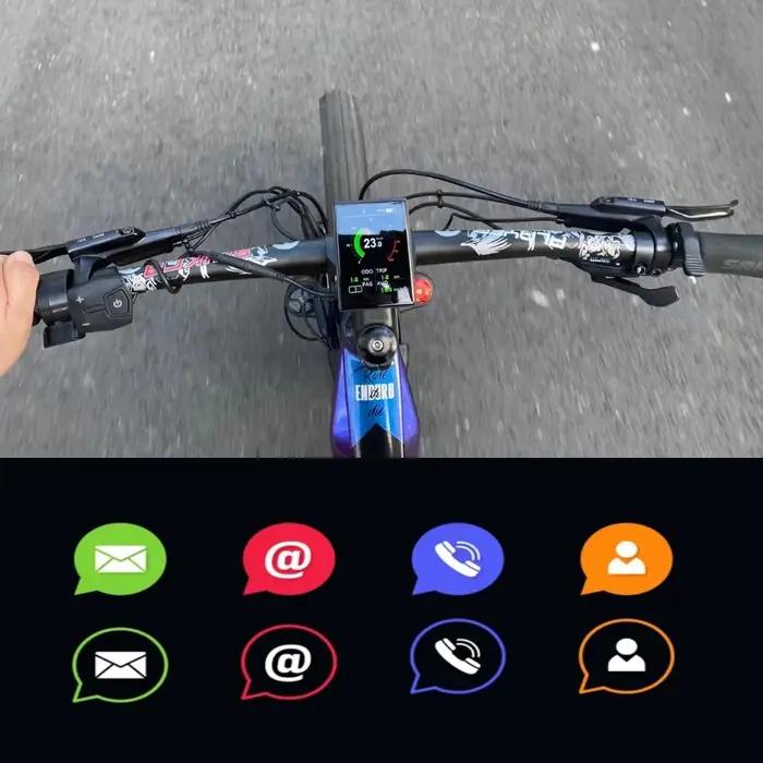 Bafang Mid Motor EB02 affichage limites de vitesse de rupture Bluetooth rappel d'appel carte Navigat