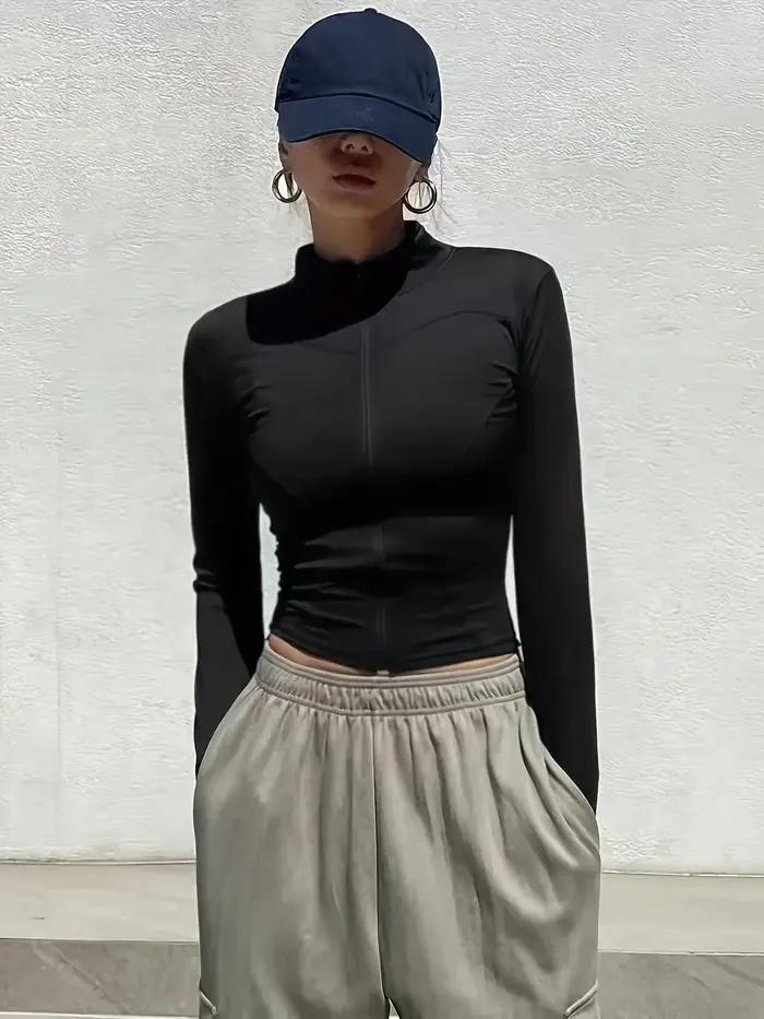 Veste de sport Pilates d'automne 2025 à séchage rapide pour femme – Idéal pour les entraînements de