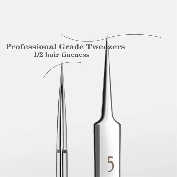 Allemand Ultra-fin N° Pincettes à Clip pour points noirs, 5 cellules, pour Salon de beauté, spécial