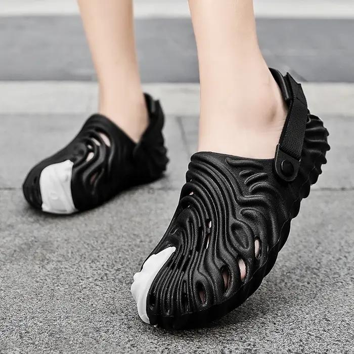 Sandales à semelle épaisse pour hommes, chaussures de plage à semelle souple pour sports de plein ai