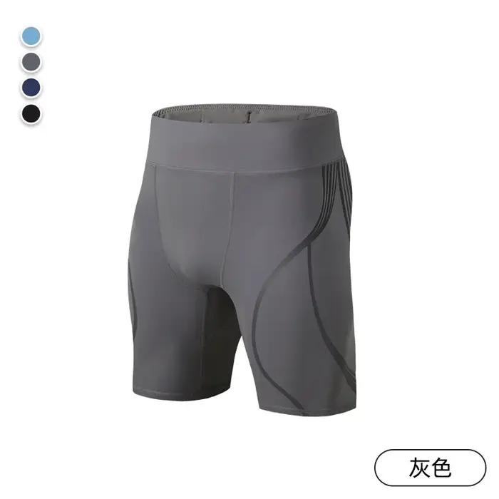 Shorts de sport pour hommes, vêtements de Fitness, Shorts de Compression, de course, d'entraînement,