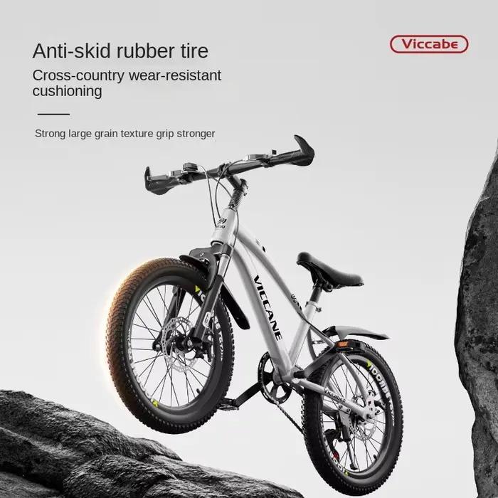 Vélos de montagne à vitesse variable pour adultes et enfants adolescents collégiens filles garçons dimensions 20 pouces探险骑行山地车适用于成人和儿童青少年初中女生男孩尺寸20英寸