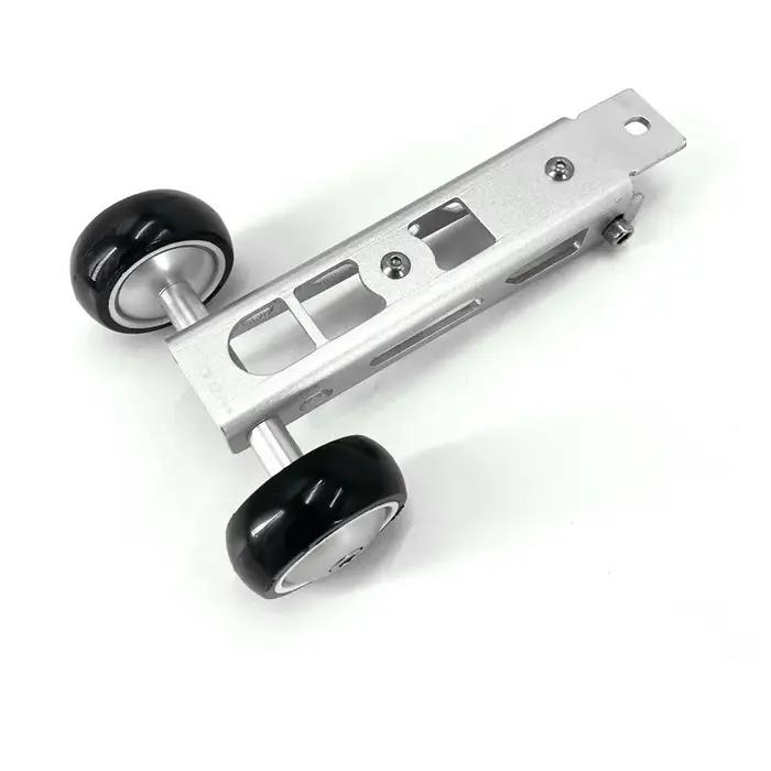 Litepro – roue facile à plier en alliage d'aluminium, noir et argent, pour Birdy série 2-3