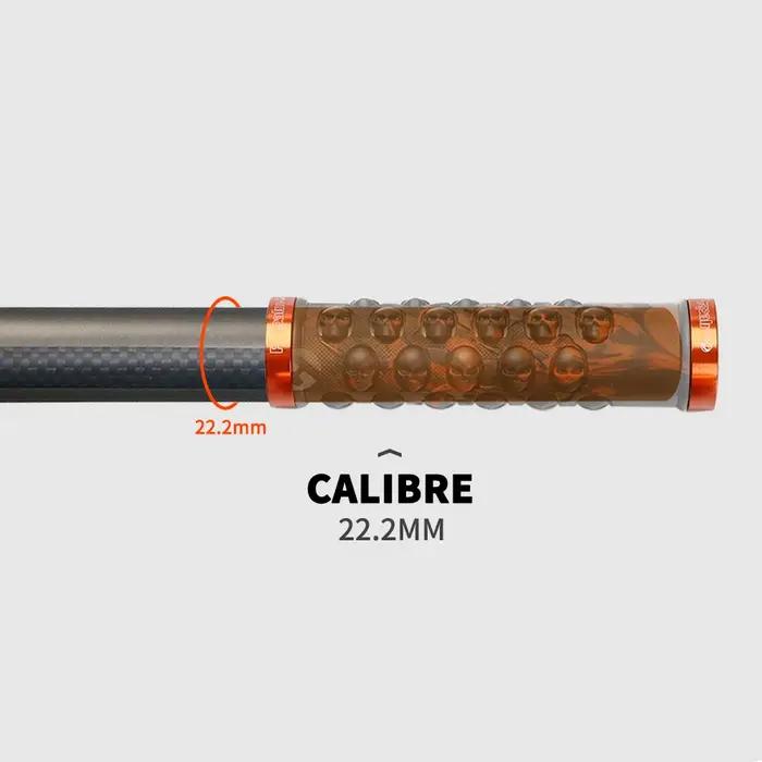 Guidon plat ou montant en carbone pour VTT de TOSEEK, 31.8 mm, taille multiple, matériaux carbone, design ergonomique pour cyclistes et aventuriers