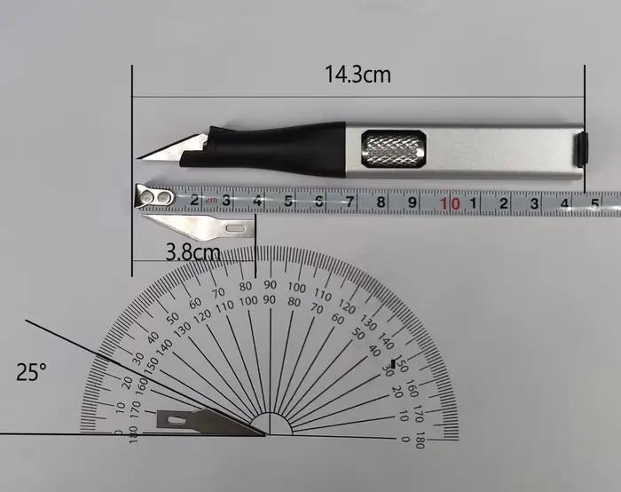 Couteau à graver sur stylo DIY | Livré avec 5 lames artistiques interchangeables en forme de fer à