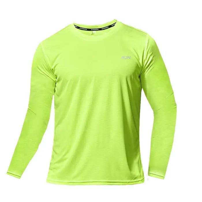 T-shirt sport manches longues homme course fitness séchage rapide respirant anti-transpiration 2023