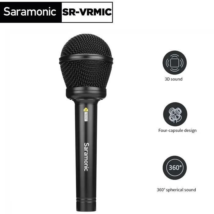 Saramonic SR-VRMIC Microphone à main condensateur 3D micro cardioïde pour film VR création de conten