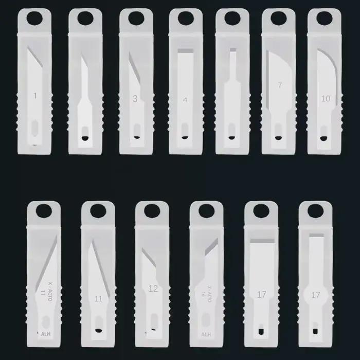 20 Lames de découpe pour sculpture sur bois, outils d'artisanat, de gravure et de sculpture, pour le
