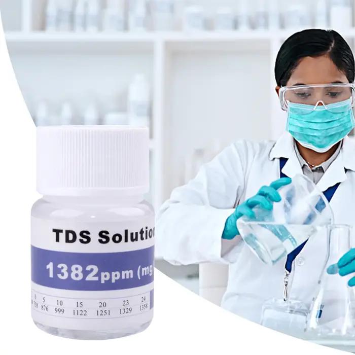 Solution d'étalonnage pour testeurs EC TDS, réutilisable, 25ml, aster us/cm, 1413us/cm, 12.88 ms/cm,