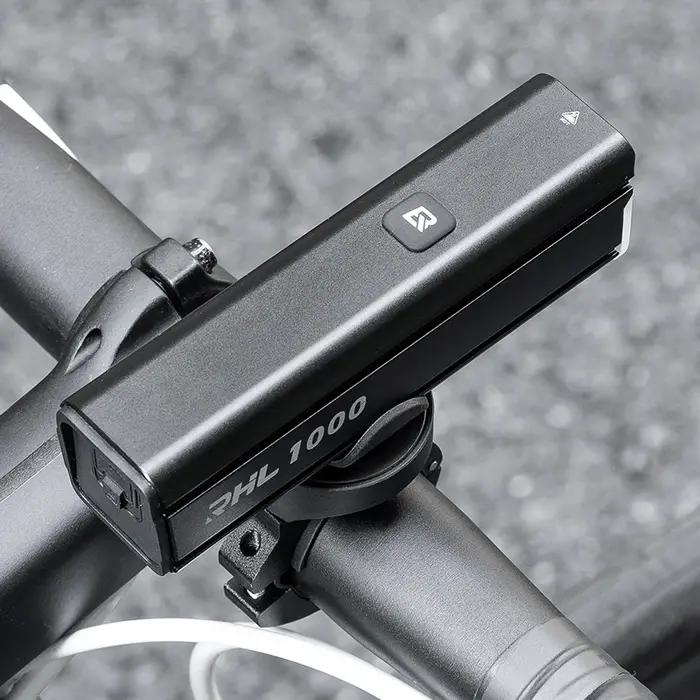 ROCKBROS – lumière de vélo 1000lm, charge type-c, éclairage avant pour vtt, vélo de route, 4500mAh,
