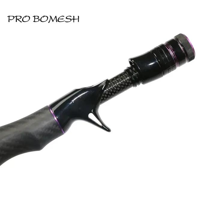 Pro Bomesh filature coulée pleine longueur en Fiber de carbone poignée Kit truite canne à pêche bric