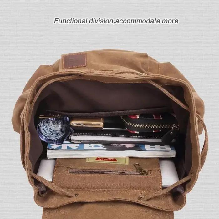 Sacs à dos en toile vintage hommes et femmes sacs voyage étudiants décontracté pour randonnée voyage