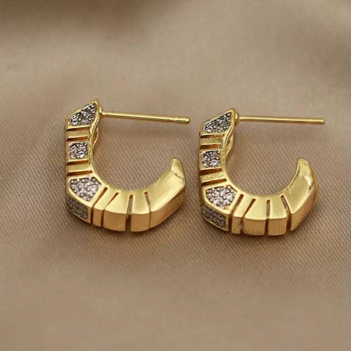 Boucles d'oreilles en perles de cristal pour femmes, nouveau Design de vue, marque de mode, bijoux e