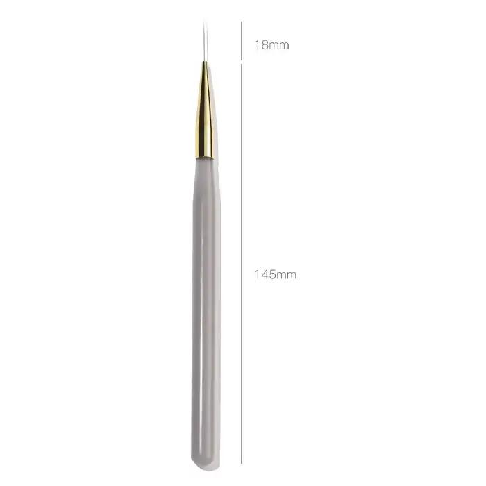 Ensemble de pinceaux professionnels pour Nail Art, 5 pièces, pinceaux à ongles à lignes fines, pince