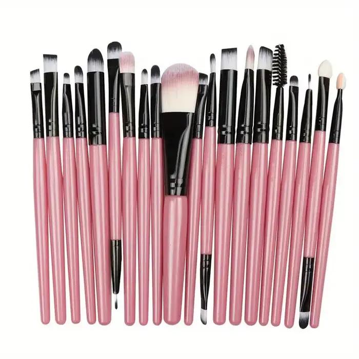Ensemble de pinceaux de maquillage professionnels, poils synthétiques doux pour fond de teint, fard