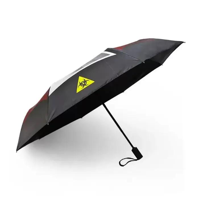 Parapluie de pluie automatique résistant au vent 3 pliable ensoleillé pluvieux imperméable UV Paraso