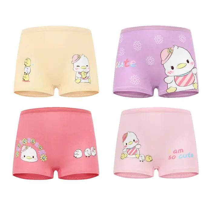 1/4/8/12 pièces enfants filles culottes ensembles coton joli mignon dessin animé licorne imprimer en