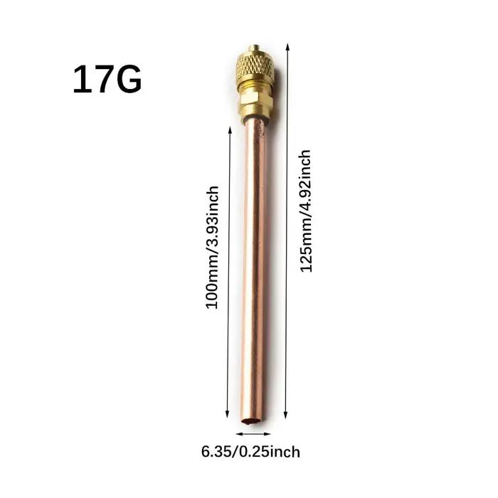 Valves d'accès de réfrigération pour climatiseur, 5 pièces, 6mm OD, Tube en cuivre, pièces de rempli