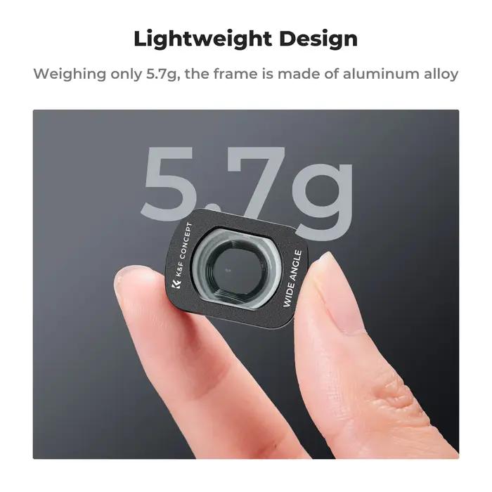 Filtre grand angle magnétique K&F CONCEPT pour DJI Osmo Pocket 3, accessoires de protection pour obj