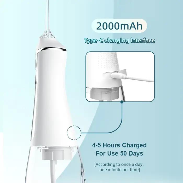 Irrigateur dentaire Xiaomi, mode DIY, 5 jets, irrigateur à eau, nettoyage buccal, machine à laver la