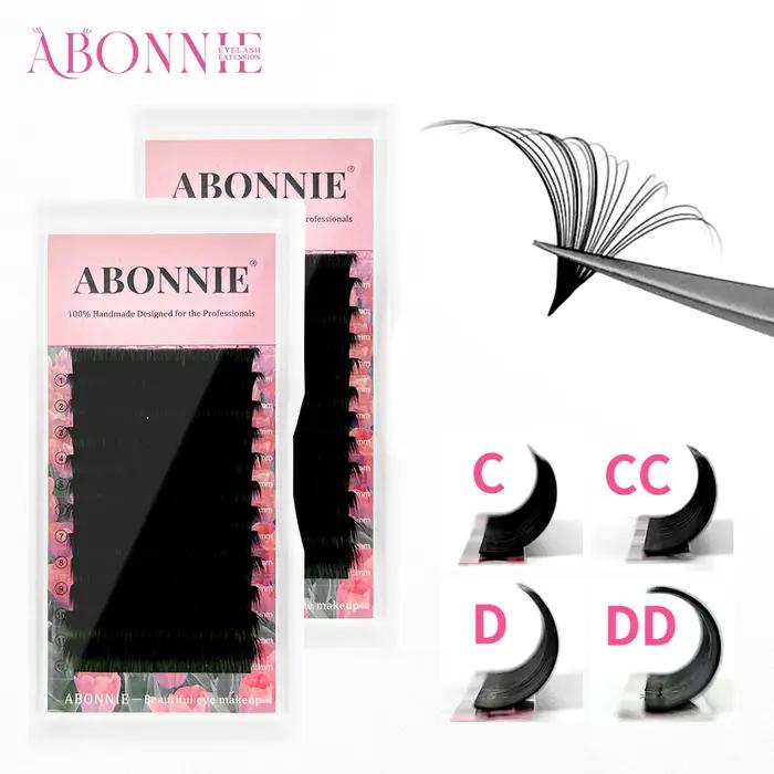 Extensions de cils Abonnie Cashmere Easy Fan Lashes, fans de cils méga volume toutes tailles, fourni