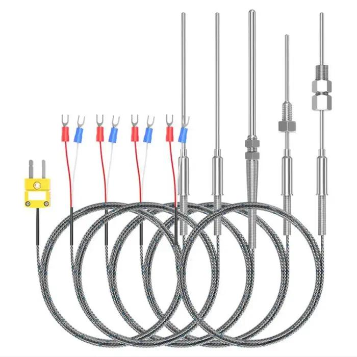 Thermocouple blindé de type K, capteur de température WRNK-191, 1mm 1.5mm 2mm 3mm 4mm 5mm 6mm 8mm, s