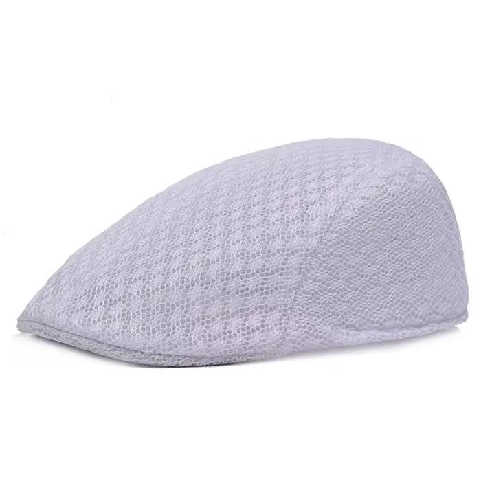2025 nouveau été béret décontracté chapeau unisexe maille casquettes plates Style gavroche réglable