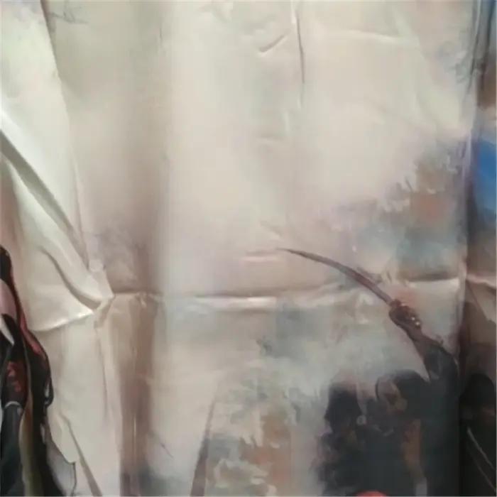 Dégradé Art abstrait imprimé manches longues haut Streetwear Chemise sociale Hip Hop Chemise hawaïen