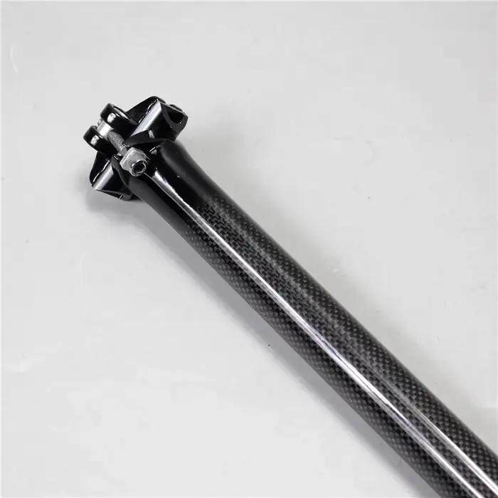 Tige de selle de vélo de montagne en Fiber de carbone, Tube de selle de vélo de route, pièces de cyc