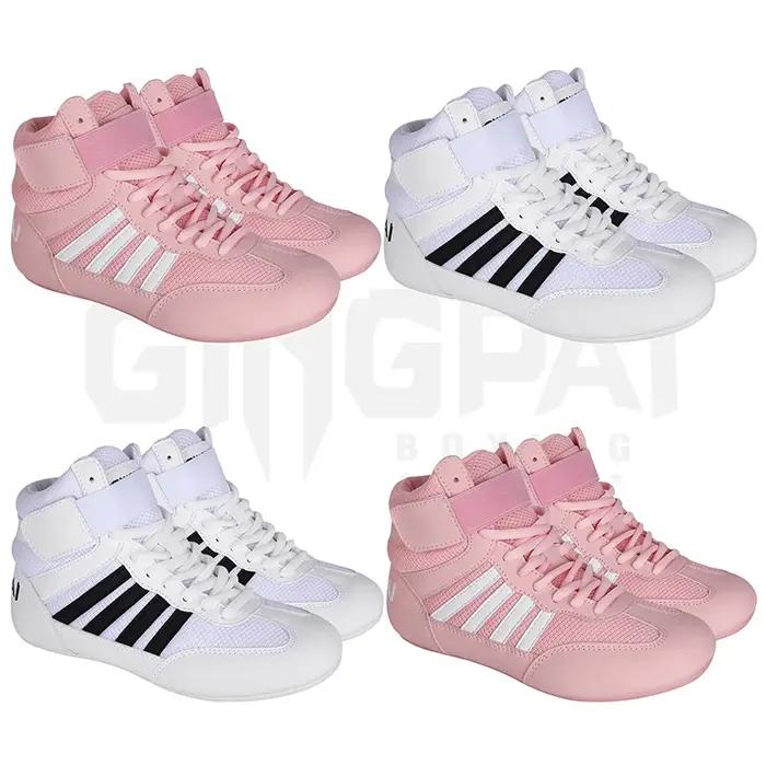 Chaussures de boxe chaussures d'entraînement complètes force haltérophilie boxe combat haute aide ho