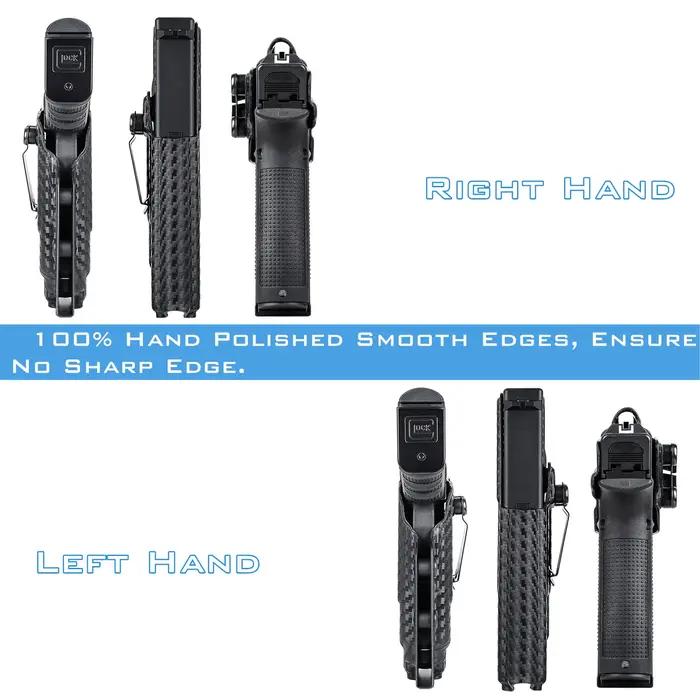 SuffB Kydex Holster pour Glock 17 19 19X 22 23 31 32 45 avec PL-2 Olight/PL-Pro/PL-3R PL-3/3S Valkyr