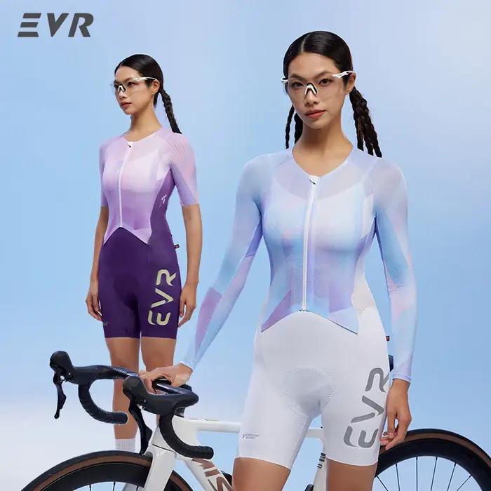 Combinaison de Cyclisme une Pièce pour Femmes Manches Longues Courtes Pantalon de Cyclisme Équipement Compétitif Occasions Spéciales Randonnée Course